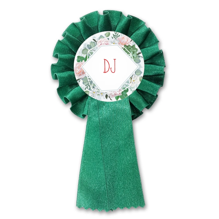 przypinka kotylion DJ wzór kwiecisty