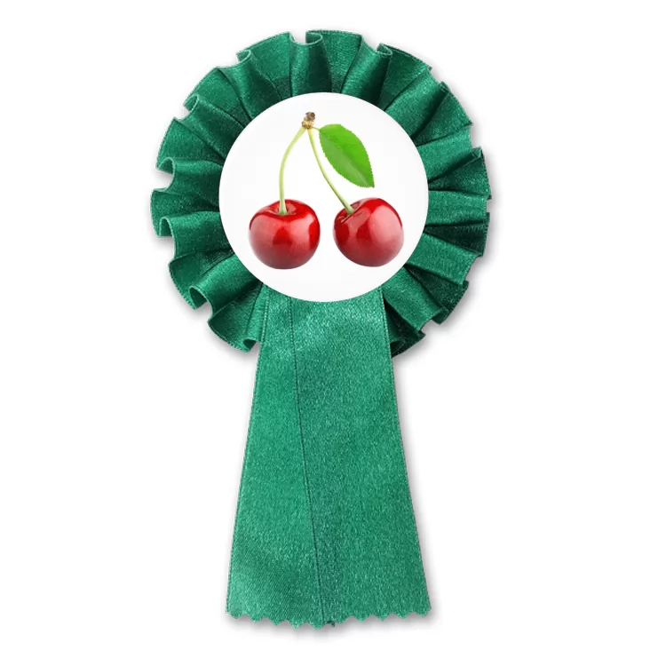 przypinka kotylion Dwie wiśnie