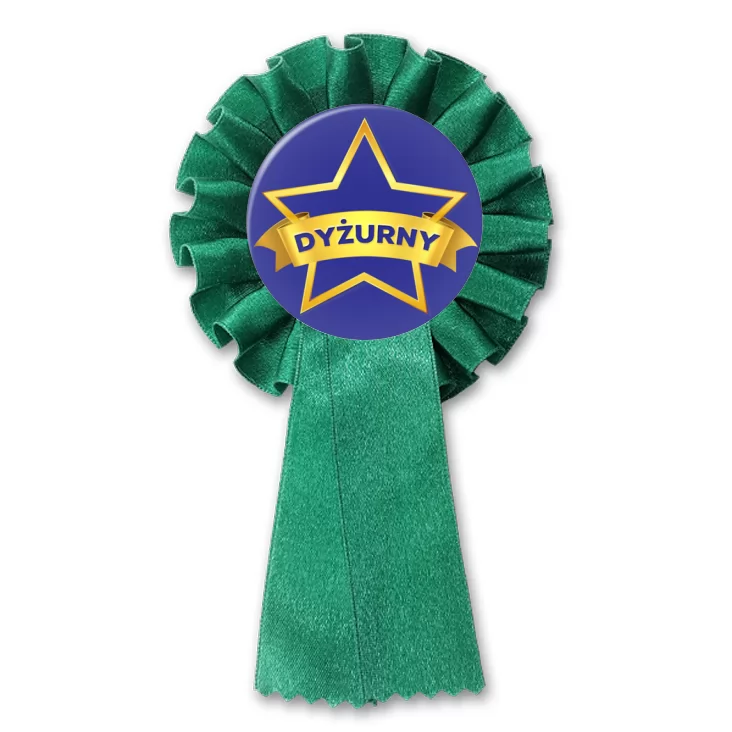 przypinka kotylion Dyżurny złota gwiazda