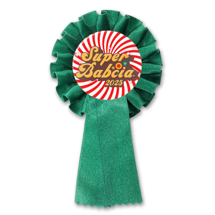 przypinka kotylion Dzień Babci - Super Babcia