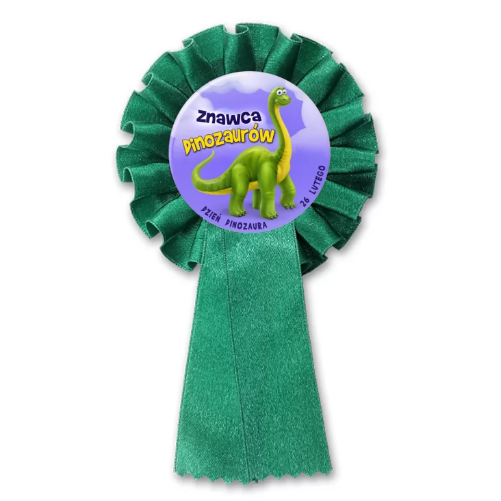 przypinka kotylion Znawca Dinozaurów
