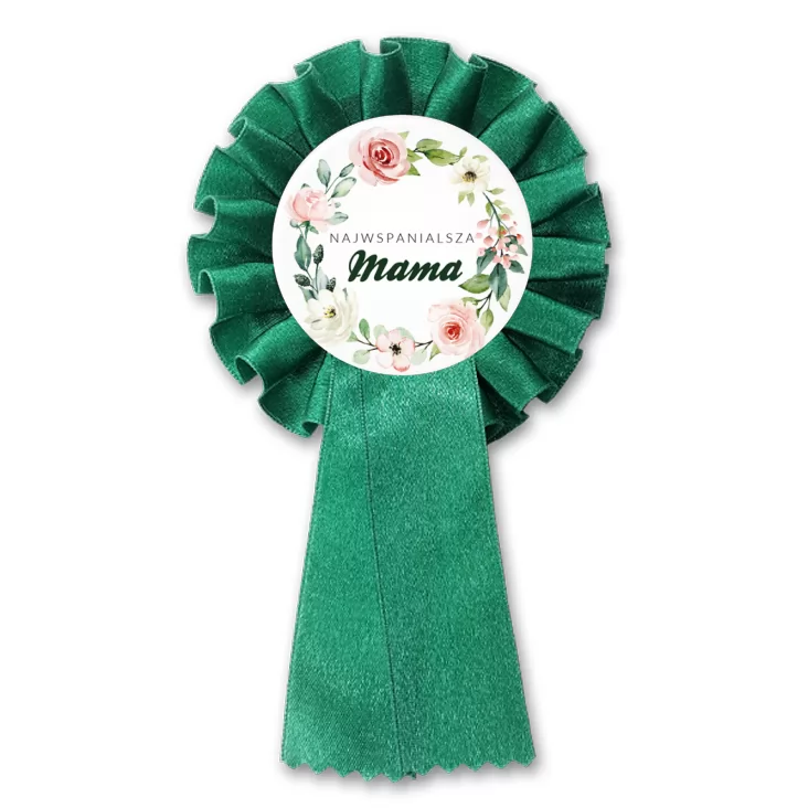 przypinka kotylion Dzień Mamy Najwspanialsza Mama