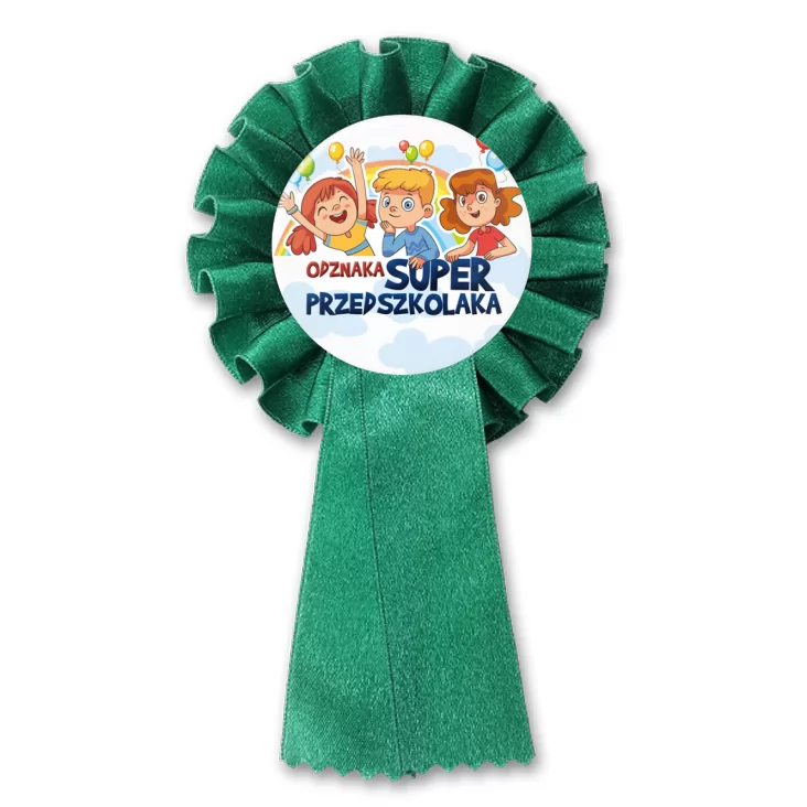 przypinka kotylion Dzień Przedszkolaka Super Przedszkolak