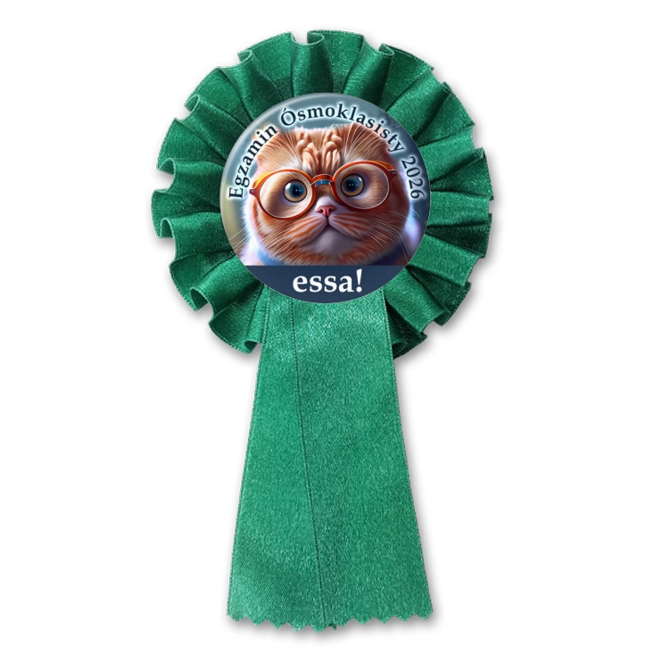 przypinka kotylion Egzamin Ósmoklasisty Essa