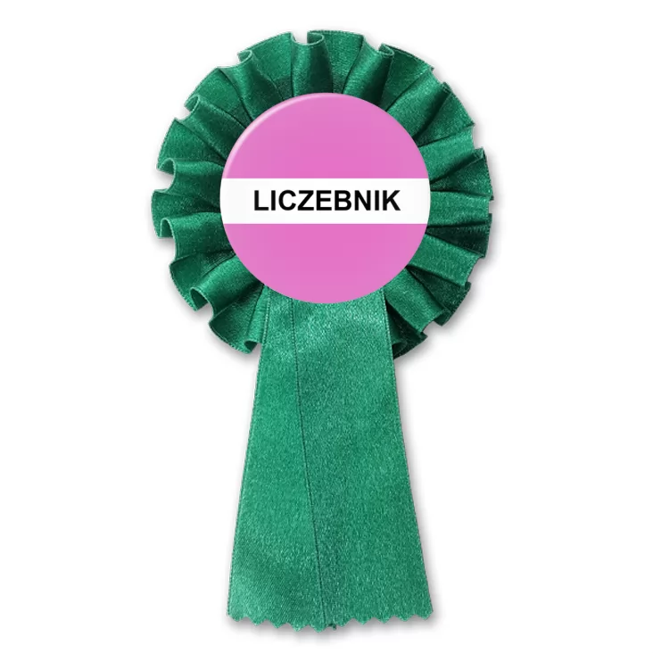 przypinka kotylion Gramatyka liczebnik