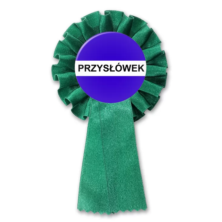 przypinka kotylion Gramatyka przysłówek