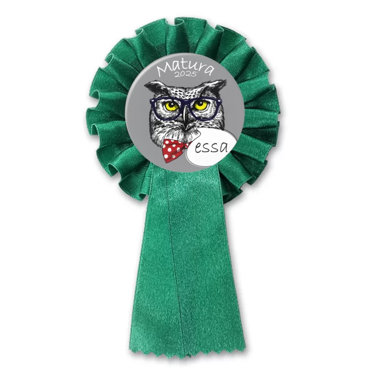przypinka kotylion Matura sowa essa