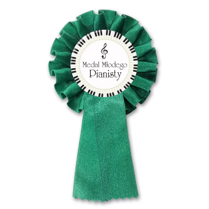 przypinka kotylion Medal Młodego Pianisty