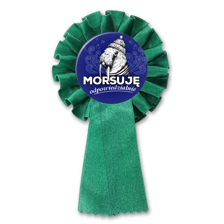 przypinka kotylion Morsuję odpowiedzialnie