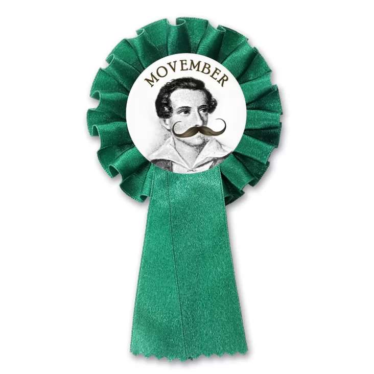 przypinka kotylion Movember Juliusz Słowacki