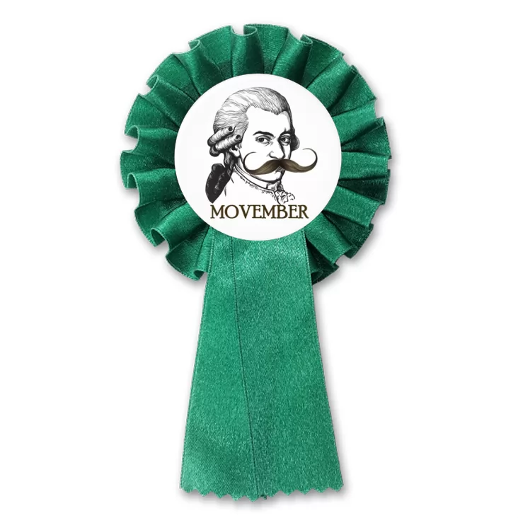 przypinka kotylion Movember Mozart