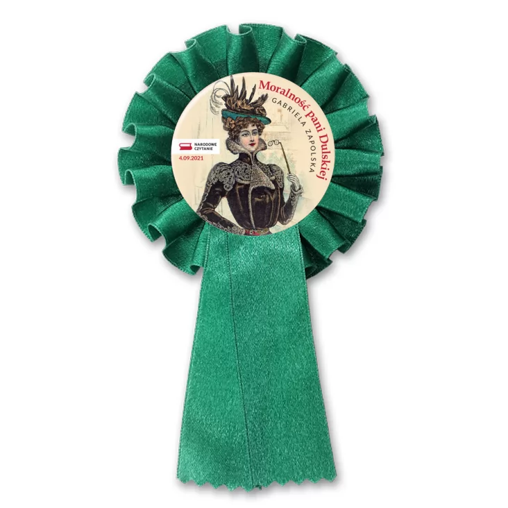 przypinka kotylion Narodowe Czytanie