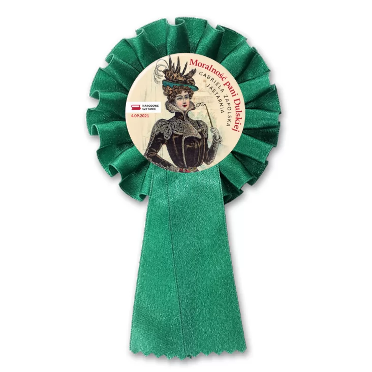 przypinka kotylion Narodowe Czytanie Jastarnia