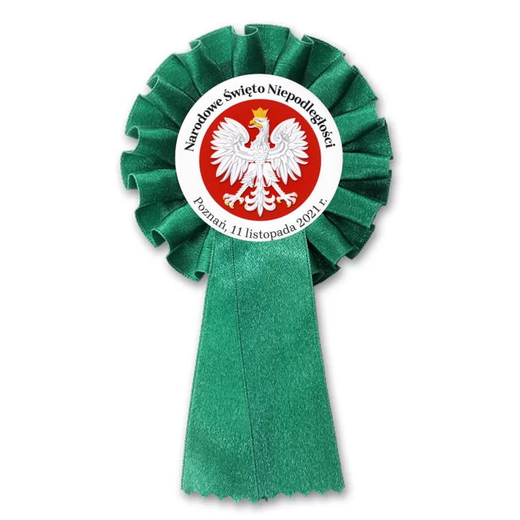 przypinka kotylion Narodowe Święto Niepodległości z godłem
