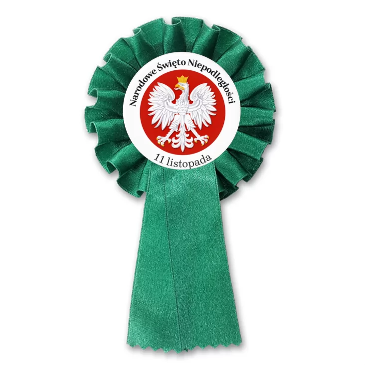 przypinka kotylion Narodowe Święto Niepodległości Orzeł na Czerwonym Polu