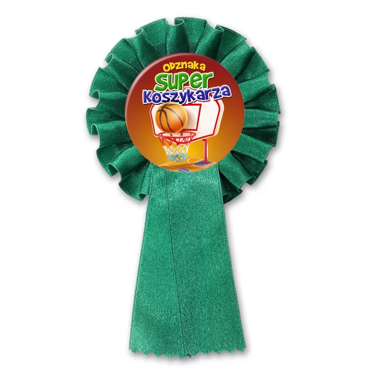 przypinka kotylion Odznaka Super Koszykarza