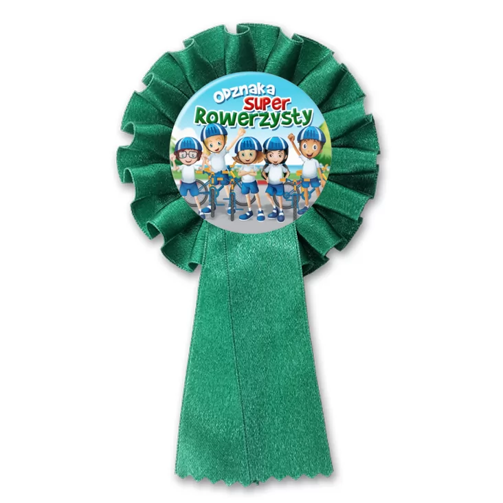 przypinka kotylion Odznaka Super Rowerzysty