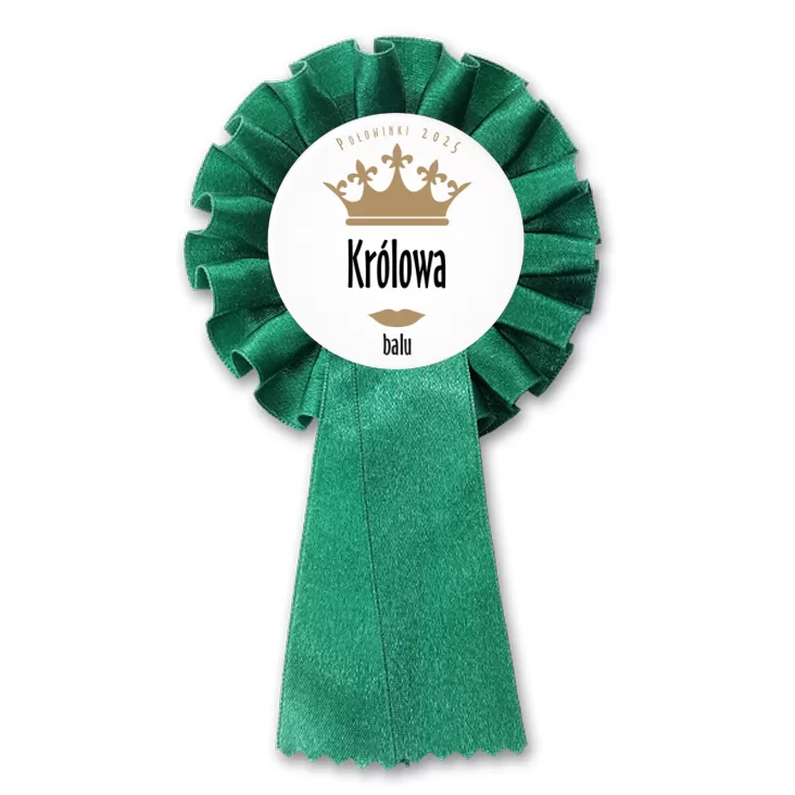 przypinka kotylion Połowinki królowa balu