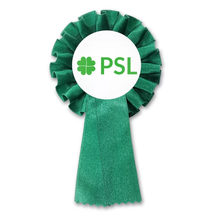 przypinka kotylion Polskie Stronnictwo Ludowe PSL