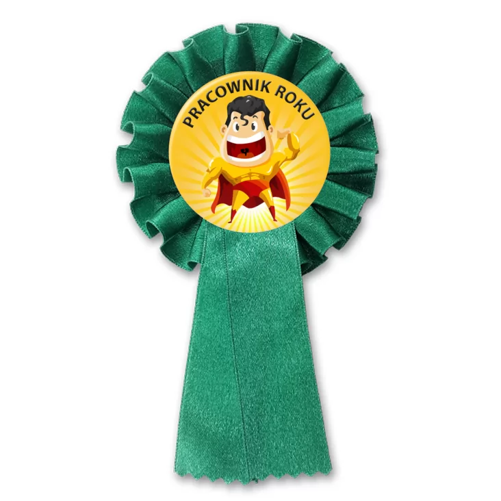 przypinka kotylion Pracownik roku superman