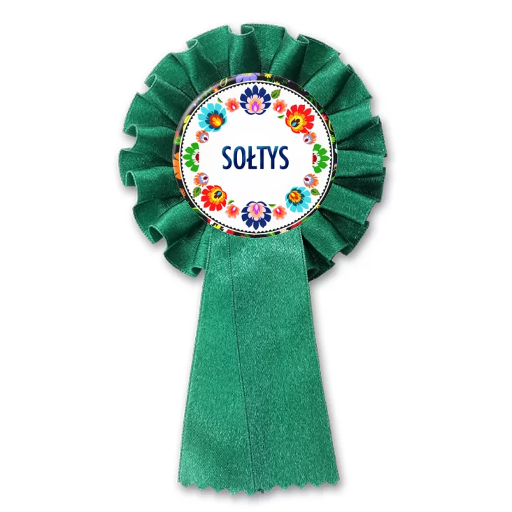 przypinka kotylion Sołtys folk