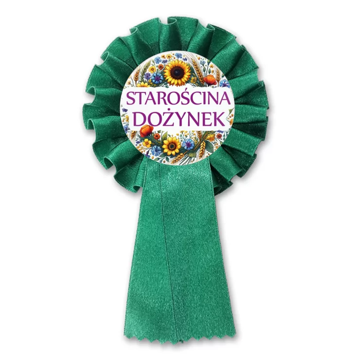 przypinka kotylion Starościna dożynek kwiaty polne
