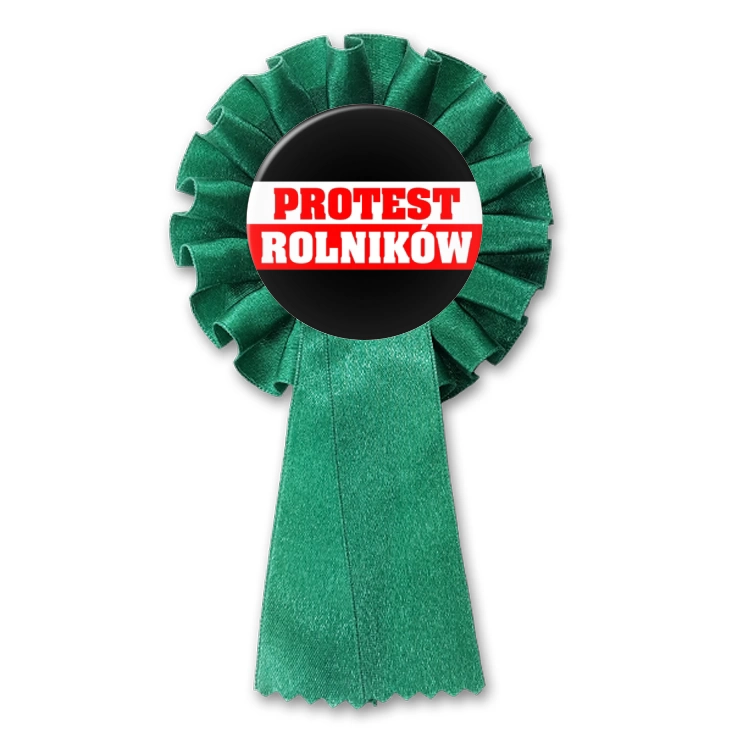 przypinka kotylion Strajk rolników