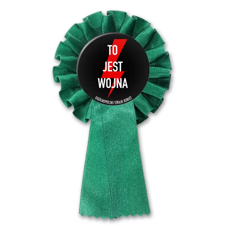 przypinka kotylion To jest wojna piorun