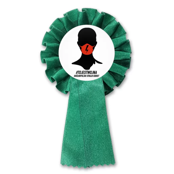 przypinka kotylion To jest wojna Strajk kobiet