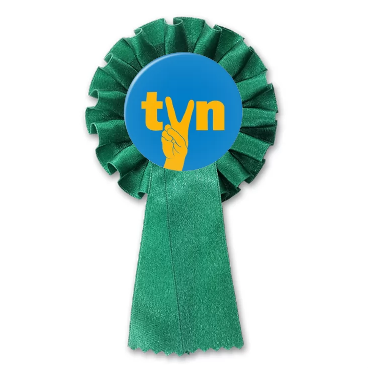 przypinka kotylion TVN lex