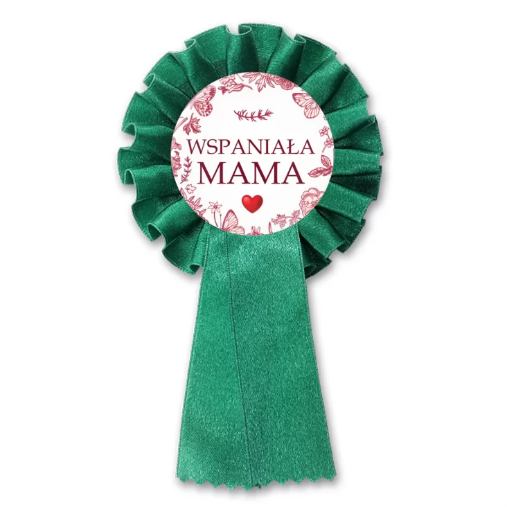 przypinka kotylion Wspaniała Mama Dzień Matki