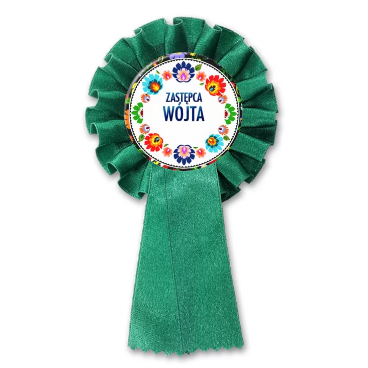 przypinka kotylion Zastępca Wójta folk