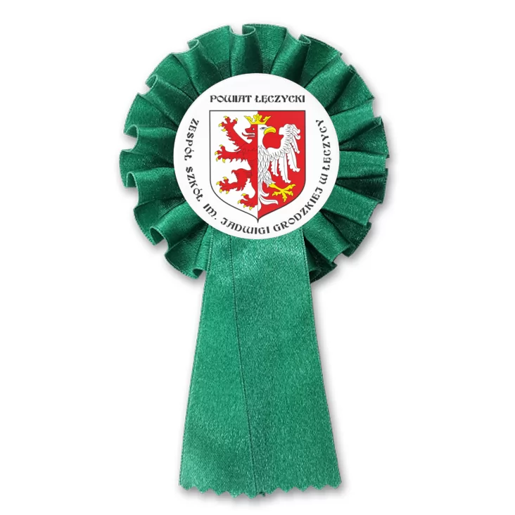 przypinka kotylion Zespół Szkół w Łęczycy