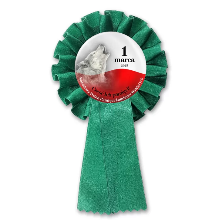 przypinka kotylion Żołnierze Wyklęci Wilk