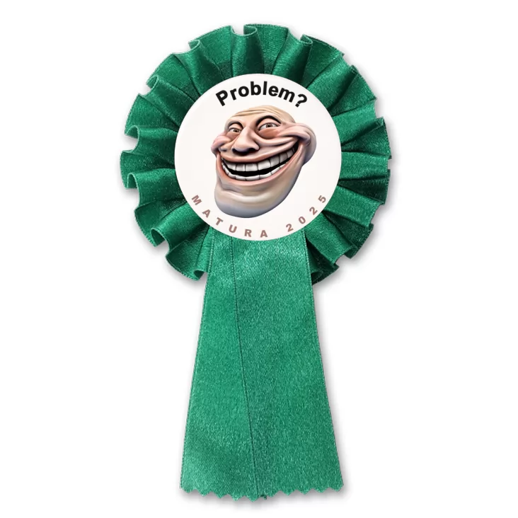 przypinka kotylion Matura trollface