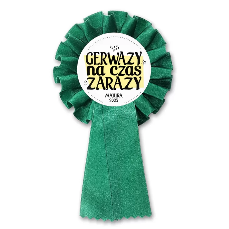 przypinka kotylion Gerwazy na czas zarazy