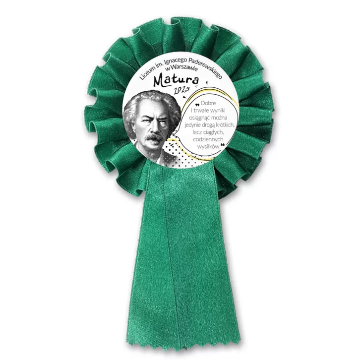 przypinka kotylion Matura Ignacy Paderewski