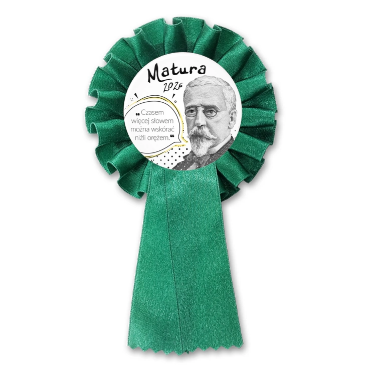 przypinka kotylion Matura z Sienkiewiczem