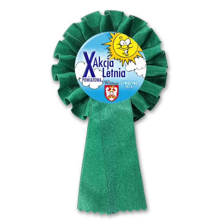 przypinka kotylion X Powiatowa Akcja Letnia