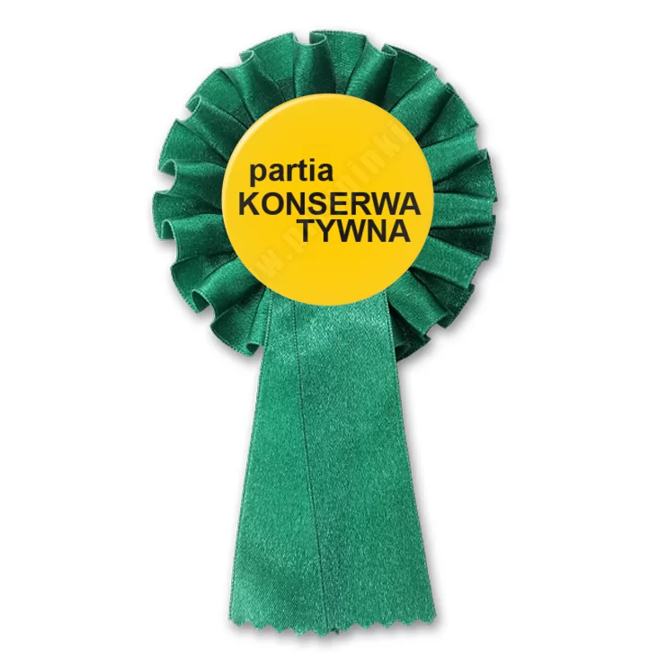 przypinka kotylion Partia konserwatywna