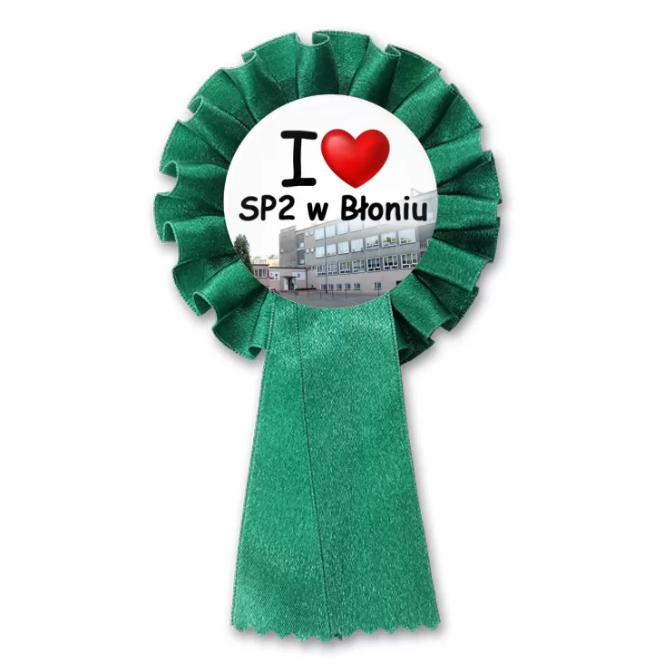 przypinka kotylion I love SP2 w Błoniu
