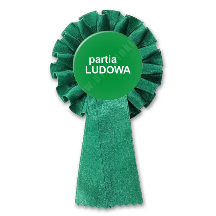 przypinka kotylion Partia ludowa