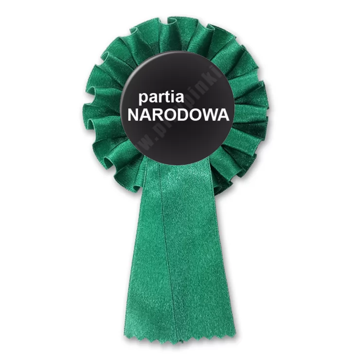 przypinka kotylion Partia narodowa