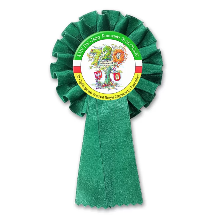 przypinka kotylion XXIV Dni Gminy Komorniki
