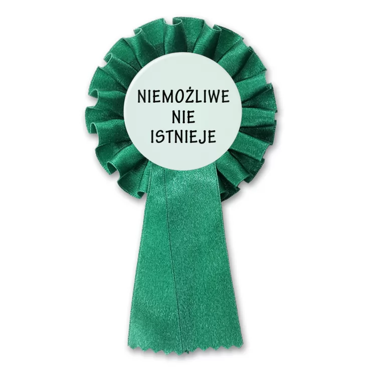 przypinka kotylion Niemożliwe nie istnieje