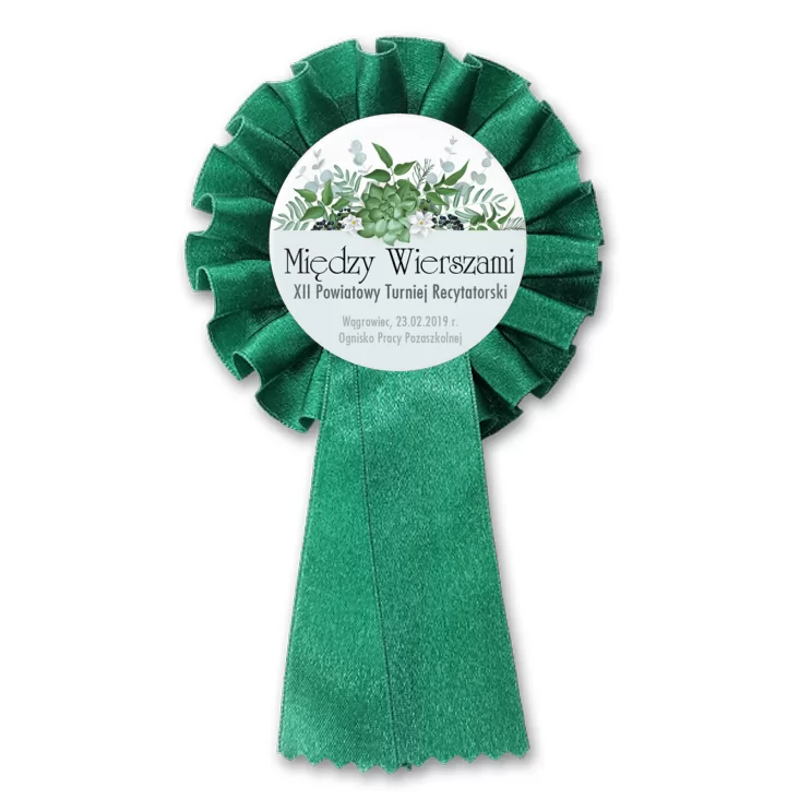 przypinka kotylion Między Wierszami 2019