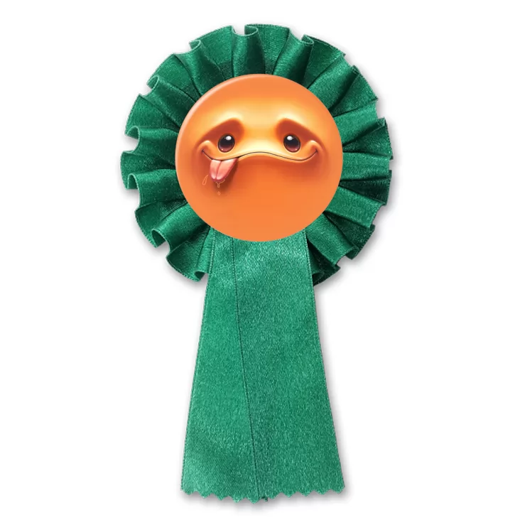 przypinka kotylion Buźka