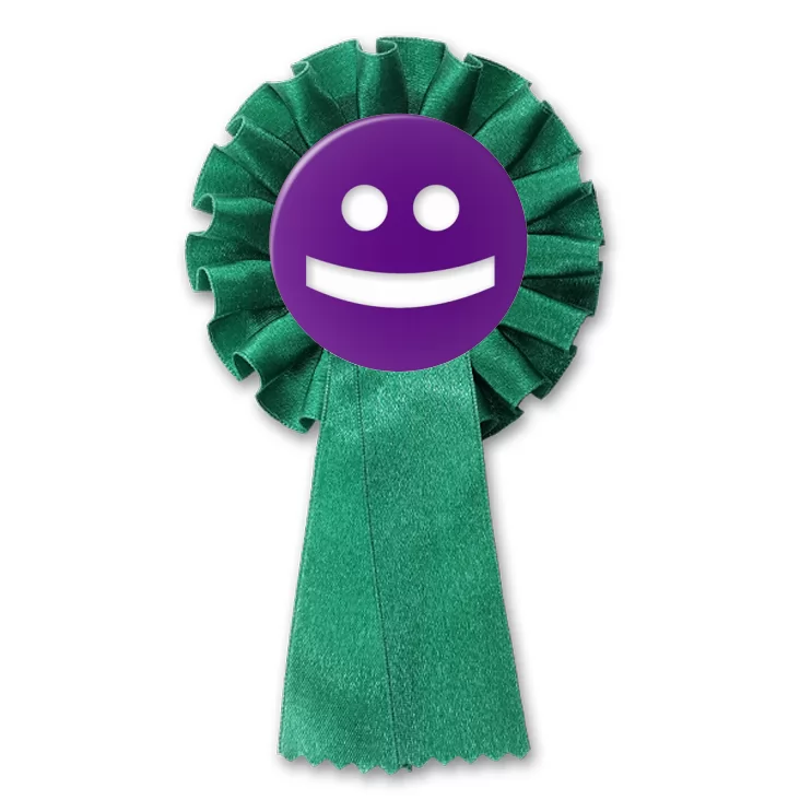 przypinka kotylion Buźka