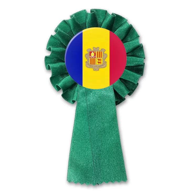 przypinka kotylion Flaga Andora