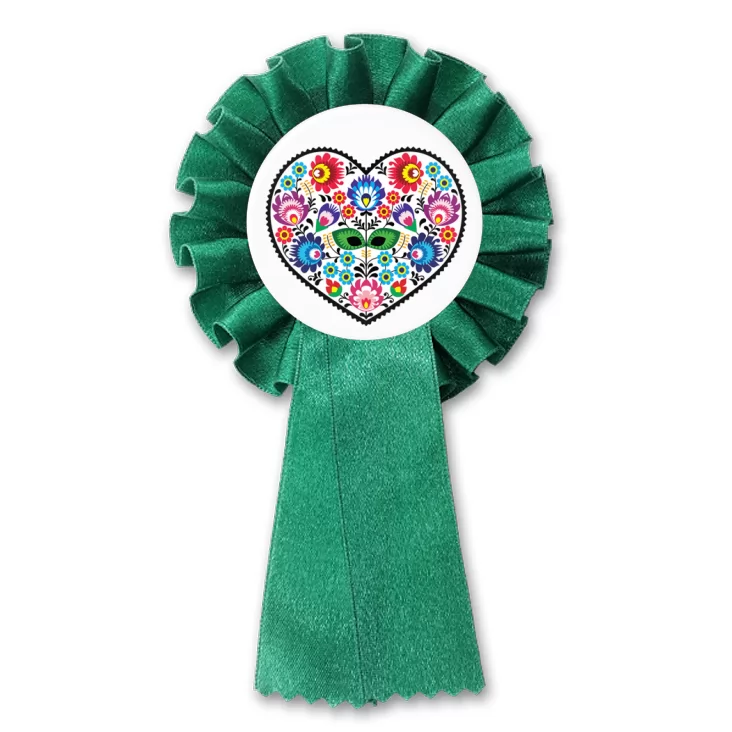przypinka kotylion Polski folk